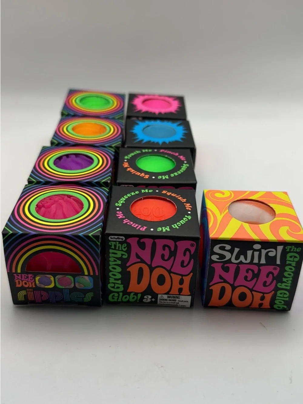 Nee Doh Mini Colorful Stress Balls - Assorted Neon Colors - REAL